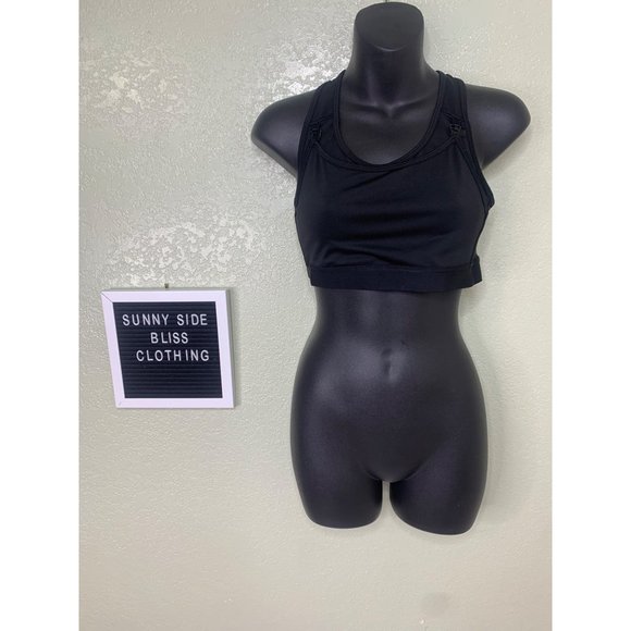 H&M Other - H&M Black Breastfeeding Bra With Mesh Back Size Medium